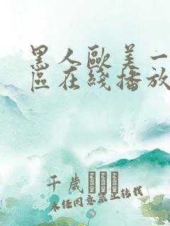 黑人欧美一区二区在线播放