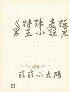 《特殊老板》双男主小说免费阅读