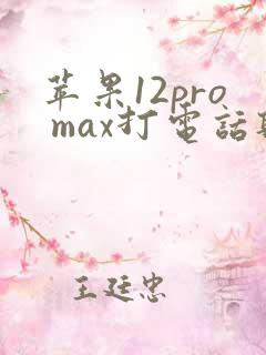 苹果12pro max打电话听不见声音