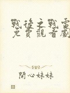 战后之战电视剧免费观看剧情全集