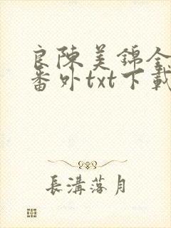 良陈美锦全文加番外txt下载