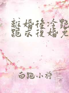 离婚后冷艳总裁跪求复婚免费阅读