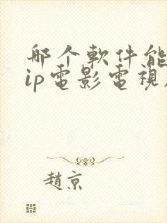 哪个软件能看vip电影电视剧免费