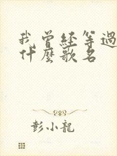 我曾经等过你是什么歌名