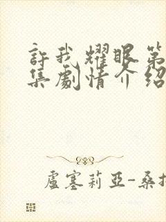 许我耀眼第18集剧情介绍