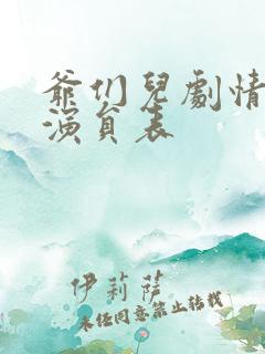 爷们儿剧情介绍演员表