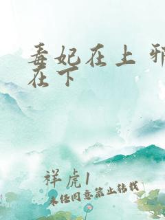 毒妃在上 邪王在下