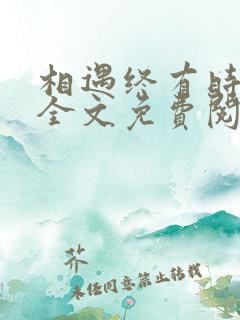 相遇终有时小说全文免费阅读