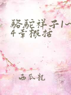 骆驼祥子1~24章概括