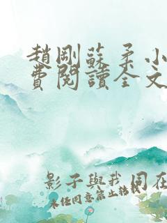 赵刚苏柔小说免费阅读全文最新章节