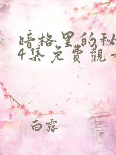 暗格里的秘密24集免费观看电视剧