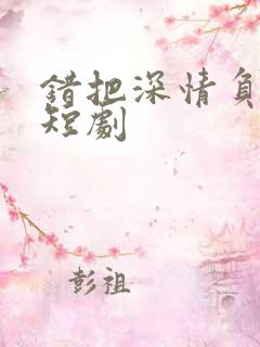 错把深情负流年短剧