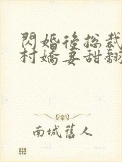 闪婚后总裁的农村娇妻甜翻了演员