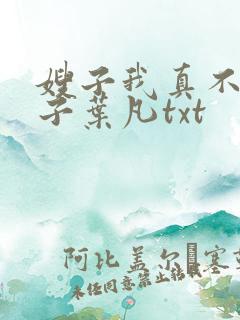 嫂子我真不是傻子叶凡txt