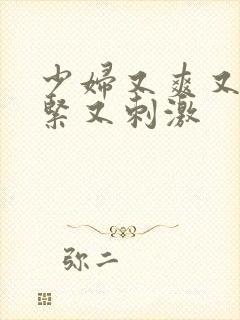 少妇又爽又色又紧又刺激