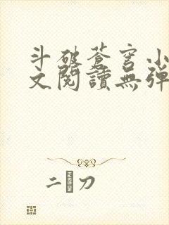 斗破苍穹小说全文阅读无弹窗