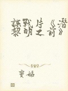 谍战片《潜伏在黎明之前》