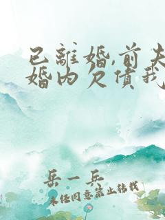 已离婚,前夫在婚内欠债我要还吗