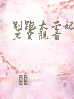 别跑太子妃短剧免费观看