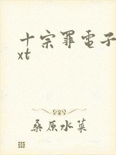 十宗罪电子版txt