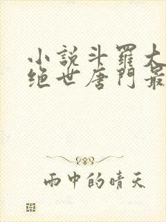 小说斗罗大陆2绝世唐门最新章节列表