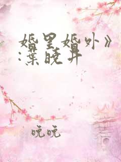 婚里婚外》作者:叶晓井