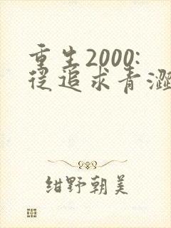 重生2000:从追求青涩校花同桌开始完整小说