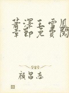 萧泽王雪凤最新章节免费阅读