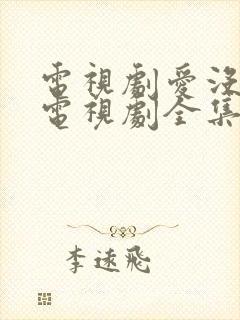 电视剧爱没有错电视剧全集免费观看