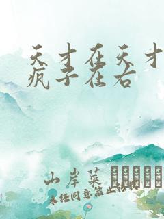 天才在天才在左疯子在右