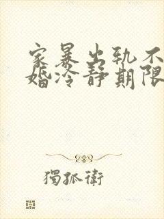 家暴出轨不受离婚冷静期限制