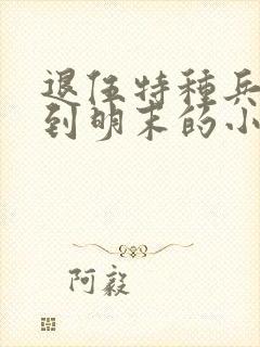 退伍特种兵穿越到明末的小说