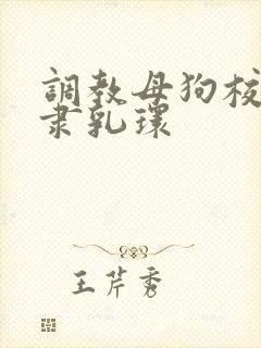 调教母狗校花奴隶乳环
