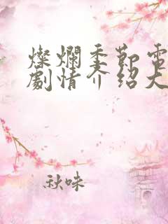 灿烂季节电视剧剧情介绍大结局