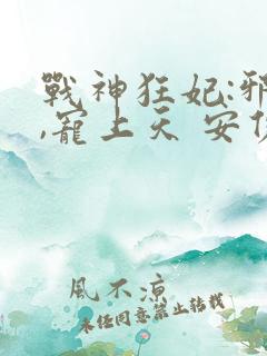 战神狂妃:邪帝,宠上天 安佑兮