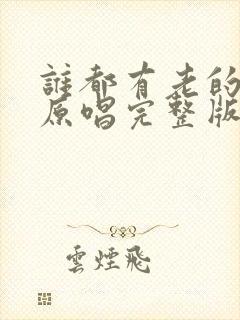 谁都有老的时候原唱完整版