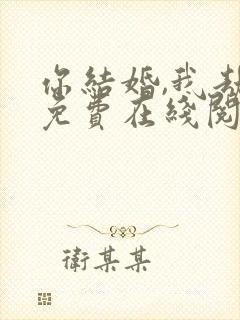 你结婚,我劫婚免费在线阅读