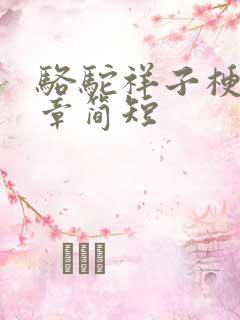 骆驼祥子梗概每章简短