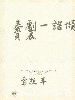 泰剧一诺倾情演员表