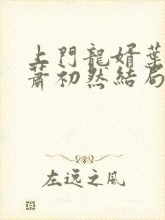 上门龙婿叶辰,萧初然结局