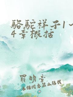 骆驼祥子1～24章概括