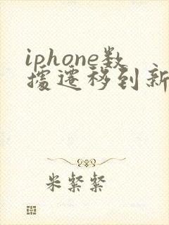 iphone数据迁移到新iphone卡住了