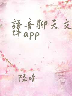 语音聊天交友软件app