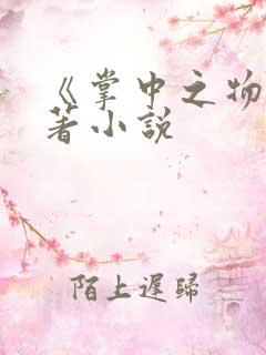 《掌中之物》原著小说