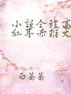 小说全程高能面红耳赤推文