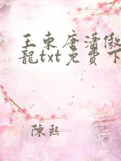 王东唐潇傲世潜龙txt免费下载