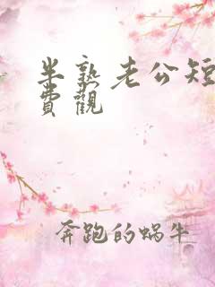 半熟老公短剧免费观