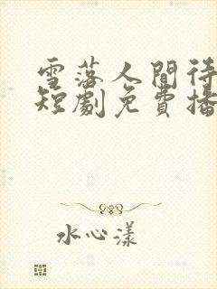 雪落人间待君归短剧免费播放