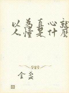 以为真心就能有人懂是什么歌