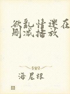 欲乱情迷在线无删减播放